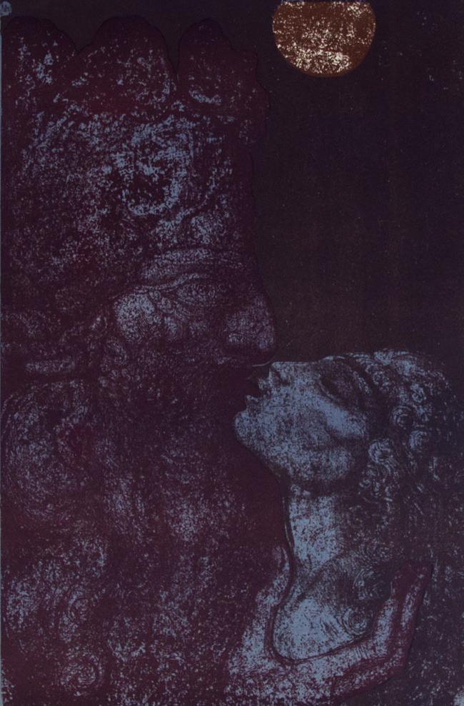 Samson and Delilah Lithograph